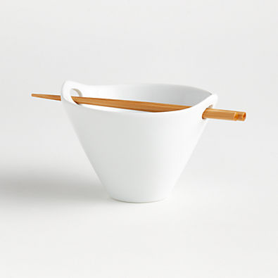 View 6.5" Kai Noodle Bowl with Chopsticks details