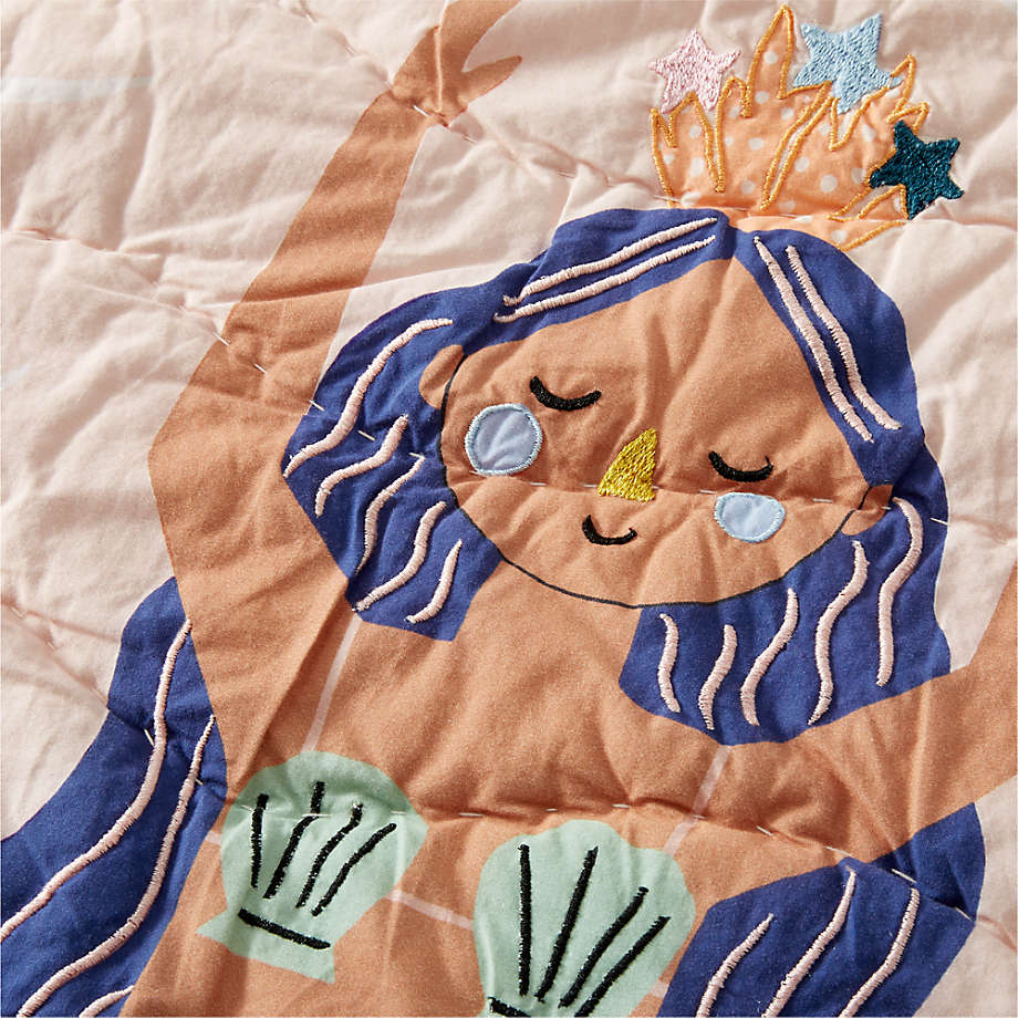 Kaia Kids Organic Cotton Mermaid Twin Quilt