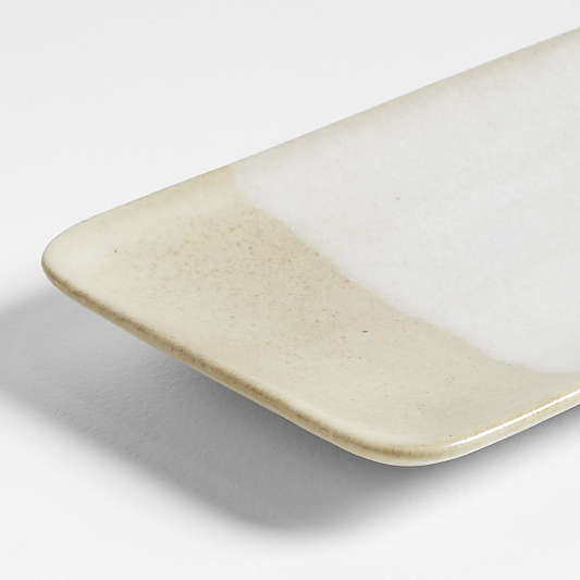 Kaito 10" Rectangle Stoneware Sushi Plate