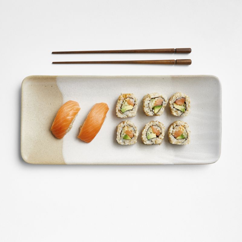 Kaito 14" Rectangle Stoneware Sushi Platter - image 1 of 3