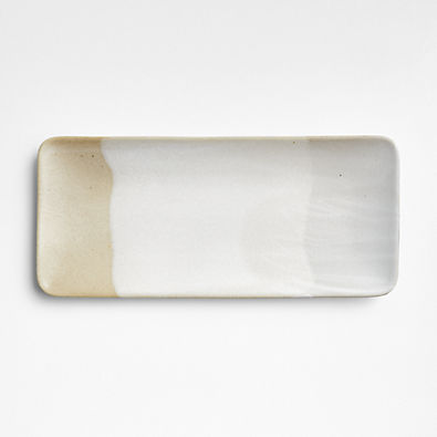 View Kaito 14" Rectangle Stoneware Sushi Platter details