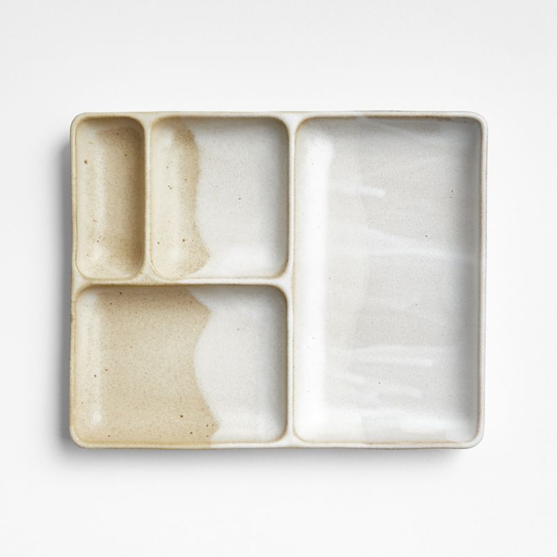 Kaito Rectangle Stoneware Bento Plate - image 0 of 4