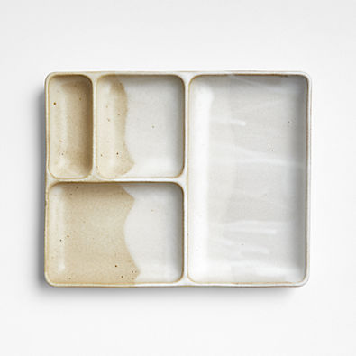 View Kaito Rectangle Stoneware Bento Plate details