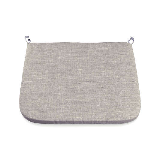Silver Sunbrella ® Outdoor Dining Chair Cushion 25"x22"