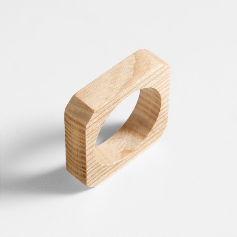 Kanso Natural Ash Wood Napkin Ring - image 1 of 2