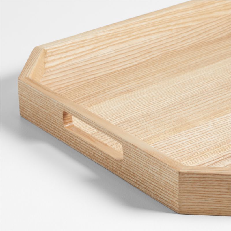 Kanso Rectangle Natural Ash Wood Serving Tray - image 2 of 3