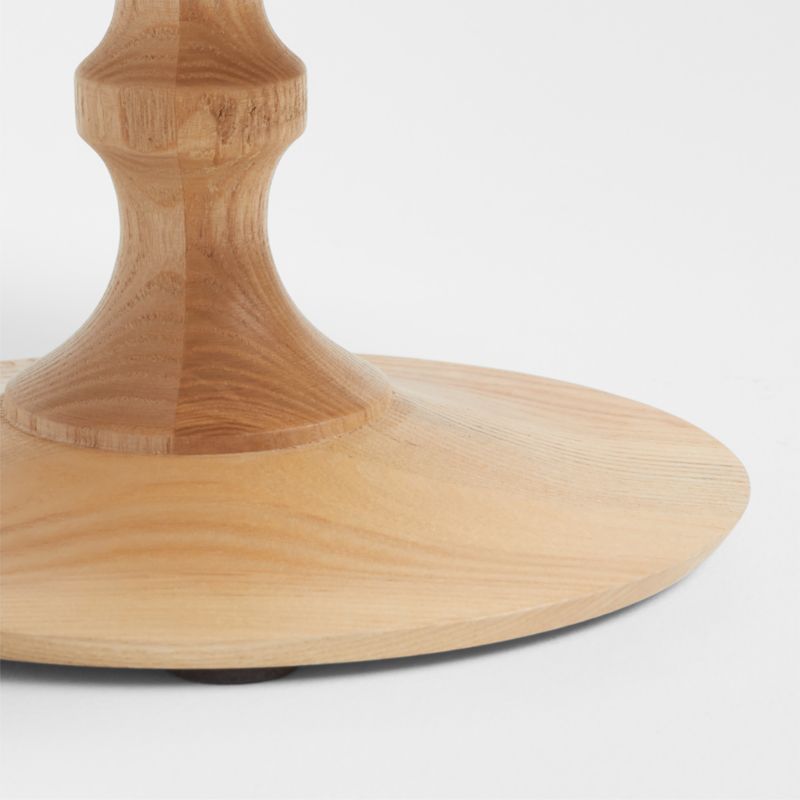 Kanso Round Natural Ash Wood Pedestal Cake Stand - image 4 of 5