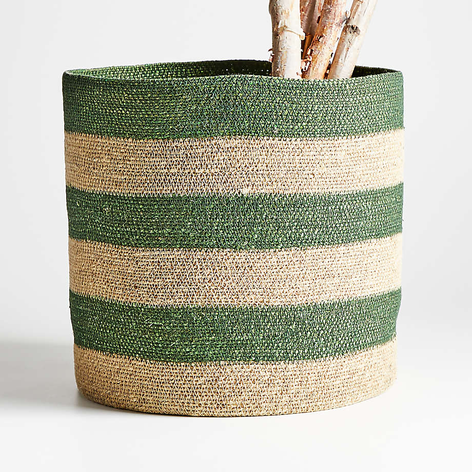 Karakum Moss Striped Basket