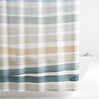 View Kasura Stripe Watercolor Shower Curtain - image 1 of 3