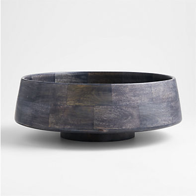 View Katin Black Wood Centerpiece Bowl 17" details