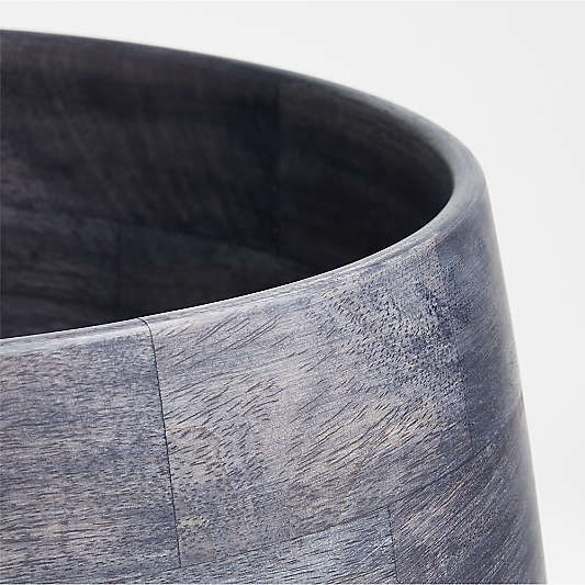 Katin Black Wood Centerpiece Bowl