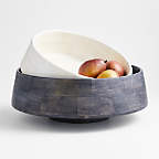 View Katin White Wood Centerpiece Bowl - image 2 of 11