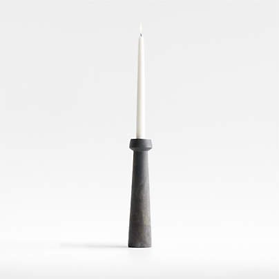 Megs Large Black Taper Candle Holder 18