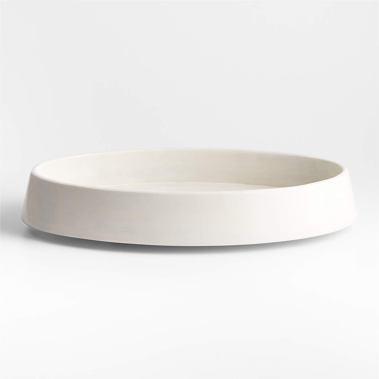 Katin White Wooden Tray + Reviews | Crate & Barrel