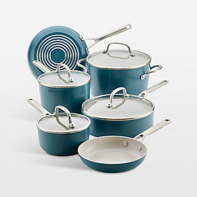 View KitchenAid ® Agave Hard-Anodized Ceramic Non-Stick Induction 10-Piece Cookware Set details