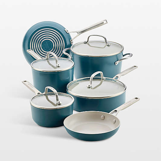 KitchenAid ® Agave Hard-Anodized Ceramic Non-Stick Induction 10-Piece Cookware Set