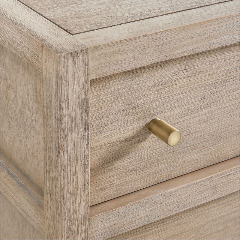 Keane Weathered Natural Wood 6-Drawer Dresser