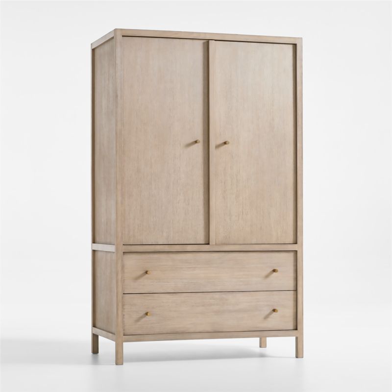 Keane Weathered Natural Wood Armoire