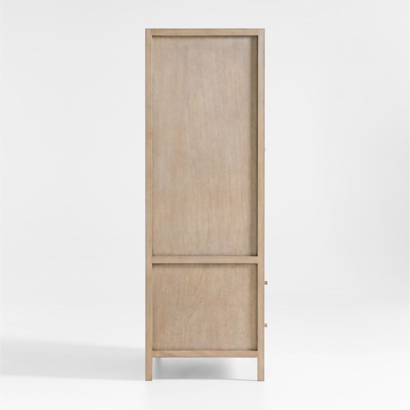 Keane Weathered Natural Wood Armoire