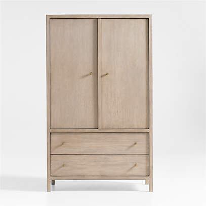 Keane Weathered Natural Wood Armoire