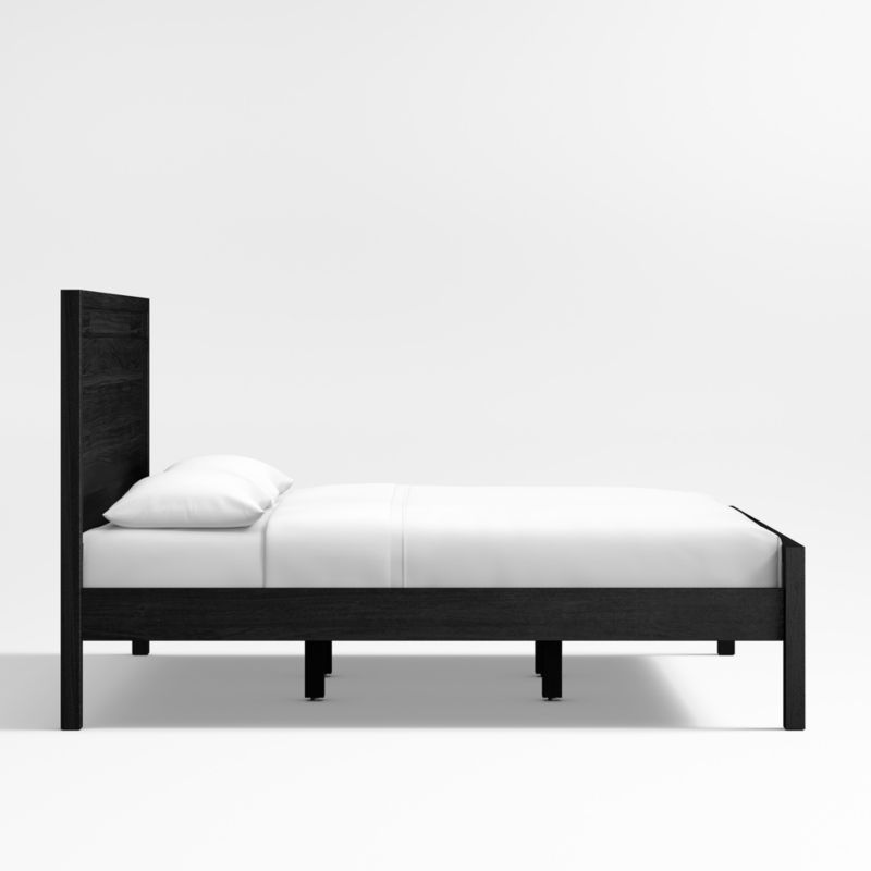 Keane Black Solid Wood King Bed - image 5 of 6