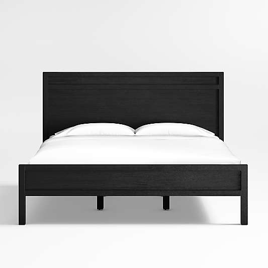 Keane Black Solid Wood Bed