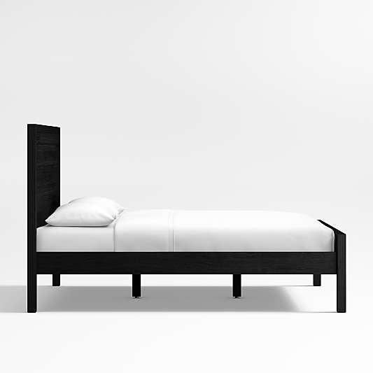 Keane Black Solid Wood Queen Bed