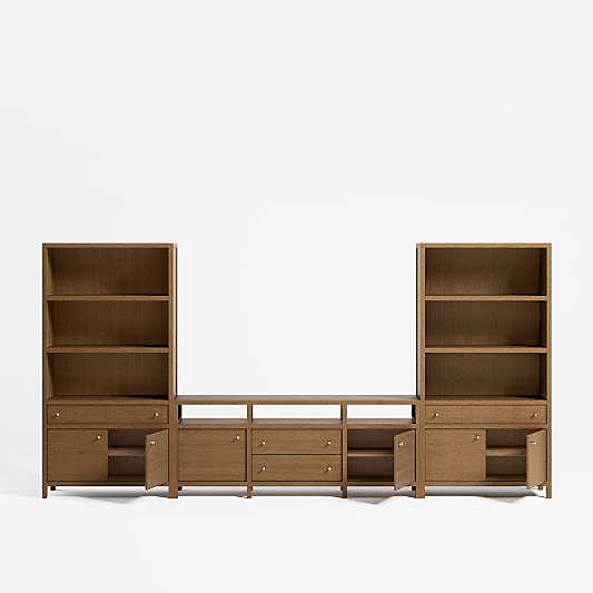 Keane Driftwood Media Console Set (152" - 166")