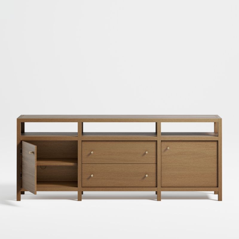 Keane Driftwood 72" Storage Media Console