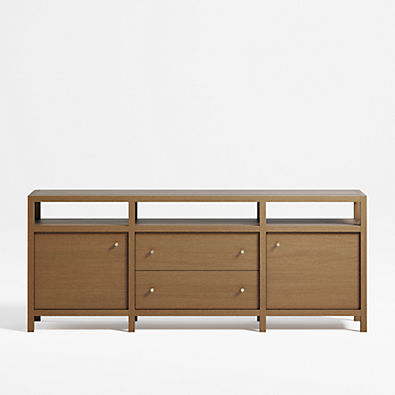 View Keane 72" Driftwood Storage Media Console details