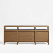 Milano 74" Walnut Storage Media Console