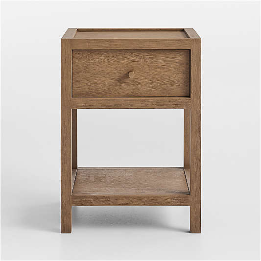 Keane 18" Solid Driftwood Narrow Nightstand