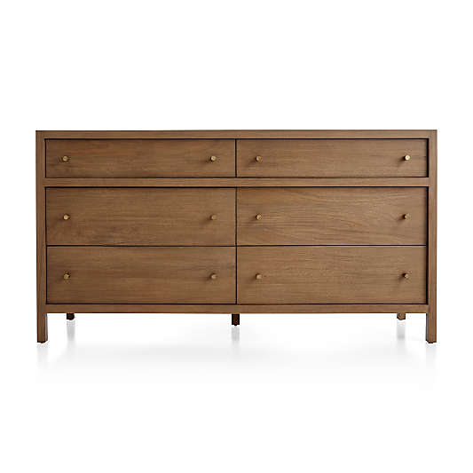 Keane Solid Driftwood 6-Drawer Dresser