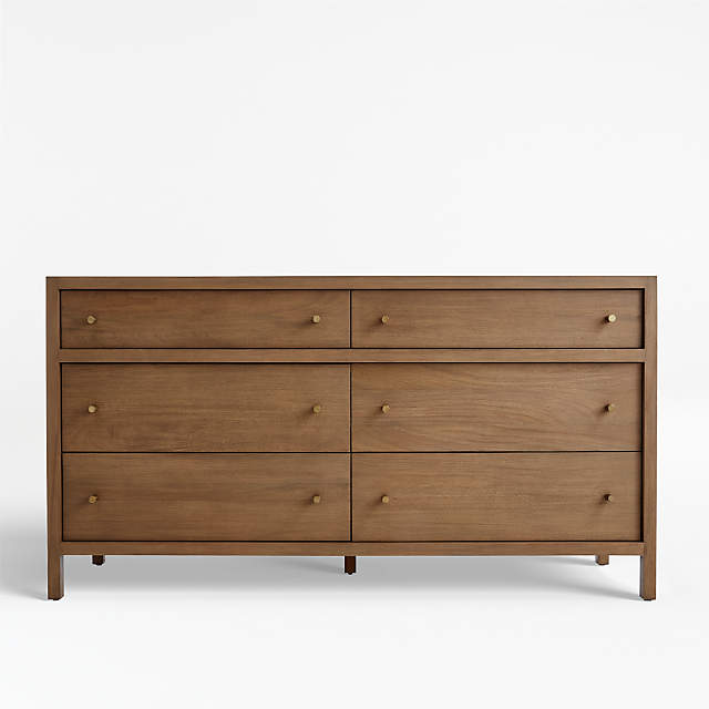 Keane Driftwood 6 Drawer Wood Dresser, 5 Drawer Dresser Under 500