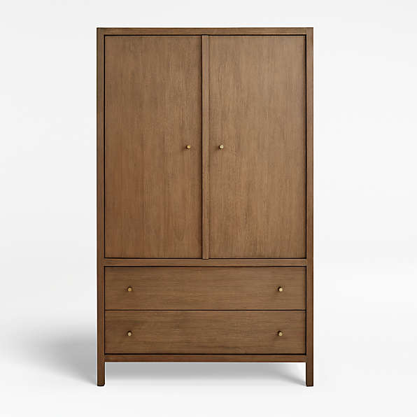 Wood Armoires Crate Barrel, Wood Armoire Wardrobe