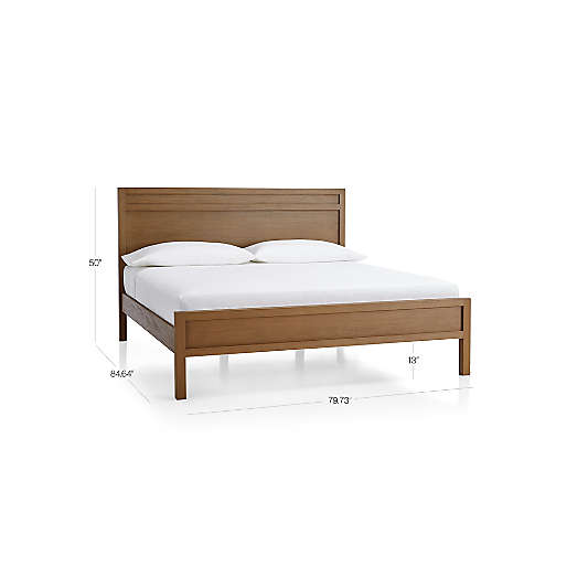 Keane Solid Driftwood King Bed