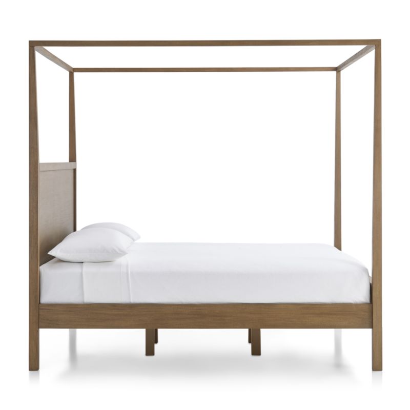 Keane Solid Driftwood King Canopy Bed - image 5 of 10
