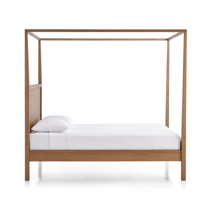 Keane Solid Driftwood Queen Canopy Bed - image 5 of 8