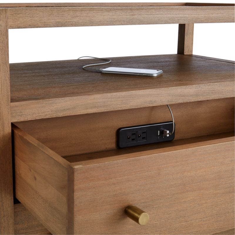 Keane Driftwood Charging Nightstand - image 6 of 14