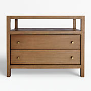 Baja 7-Drawer White Oak Wood Dresser