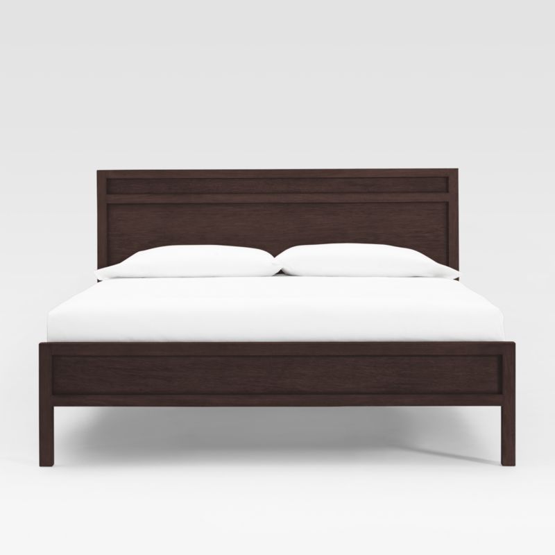 Viewing product image Keane Solid Espresso Wood King Bed - image 1 of 5