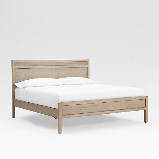 Keane Weathered Natural Solid Wood King Bed