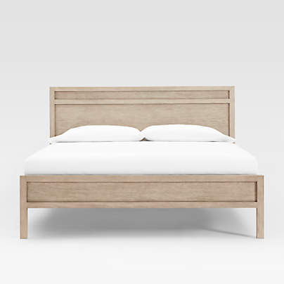 Keane Weathered Natural Solid Wood King Bed