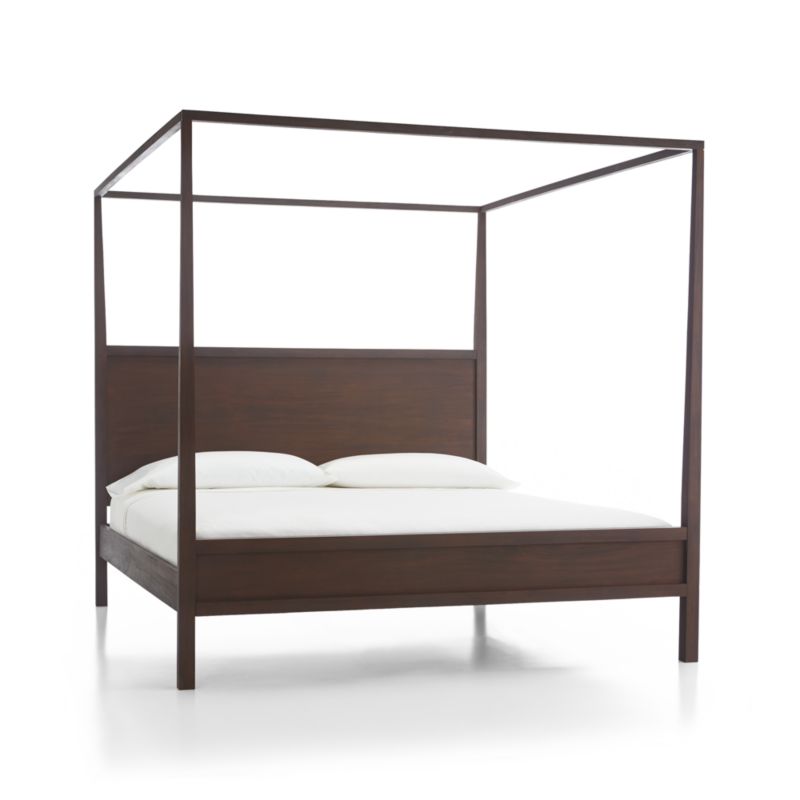 Keane Espresso Wood King Canopy Bed - image 11 of 12