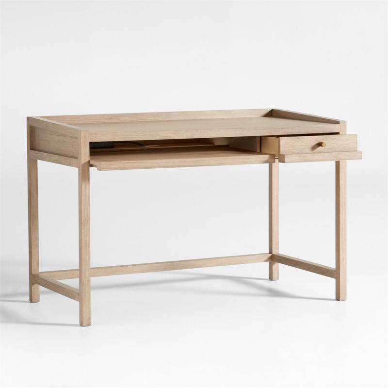 Keane 48" Weathered Natural Wood Desk with Outlets - image 6 of 11