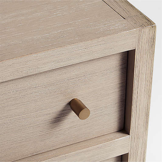 Keane 83.5" Weathered Natural Solid Wood 9-Drawer Dresser