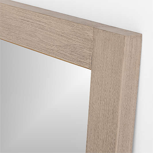Keane Natural Wood Floor Mirror