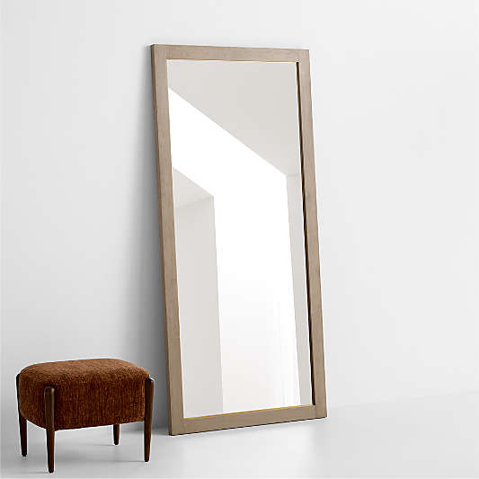 Keane Natural Wood Floor Mirror