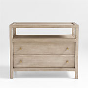 Baja 7-Drawer White Oak Wood Dresser