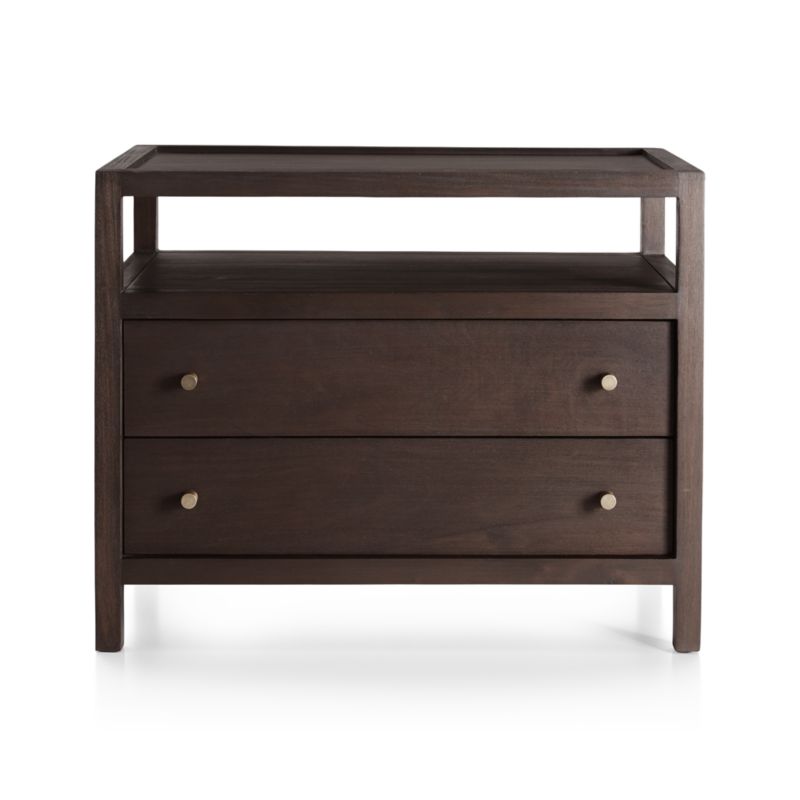 Keane Espresso Solid Wood Charging Nightstand - image 10 of 17